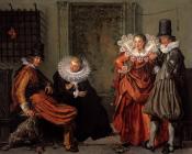 威廉 Pietersz 布伊特文 : Dignified Couples Courting